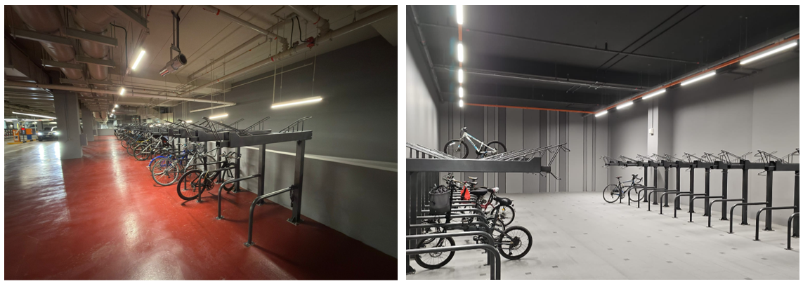 Left: Level 1 carpark. Right: Block 1 Level 1.